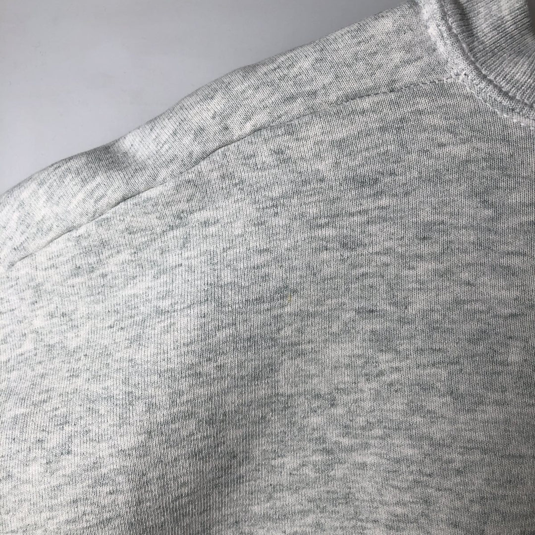 90'S Fruit of the Loom printed sweatshirt, made in the USA, men's XL size, vintage cotton gray type Vintage Second Hand