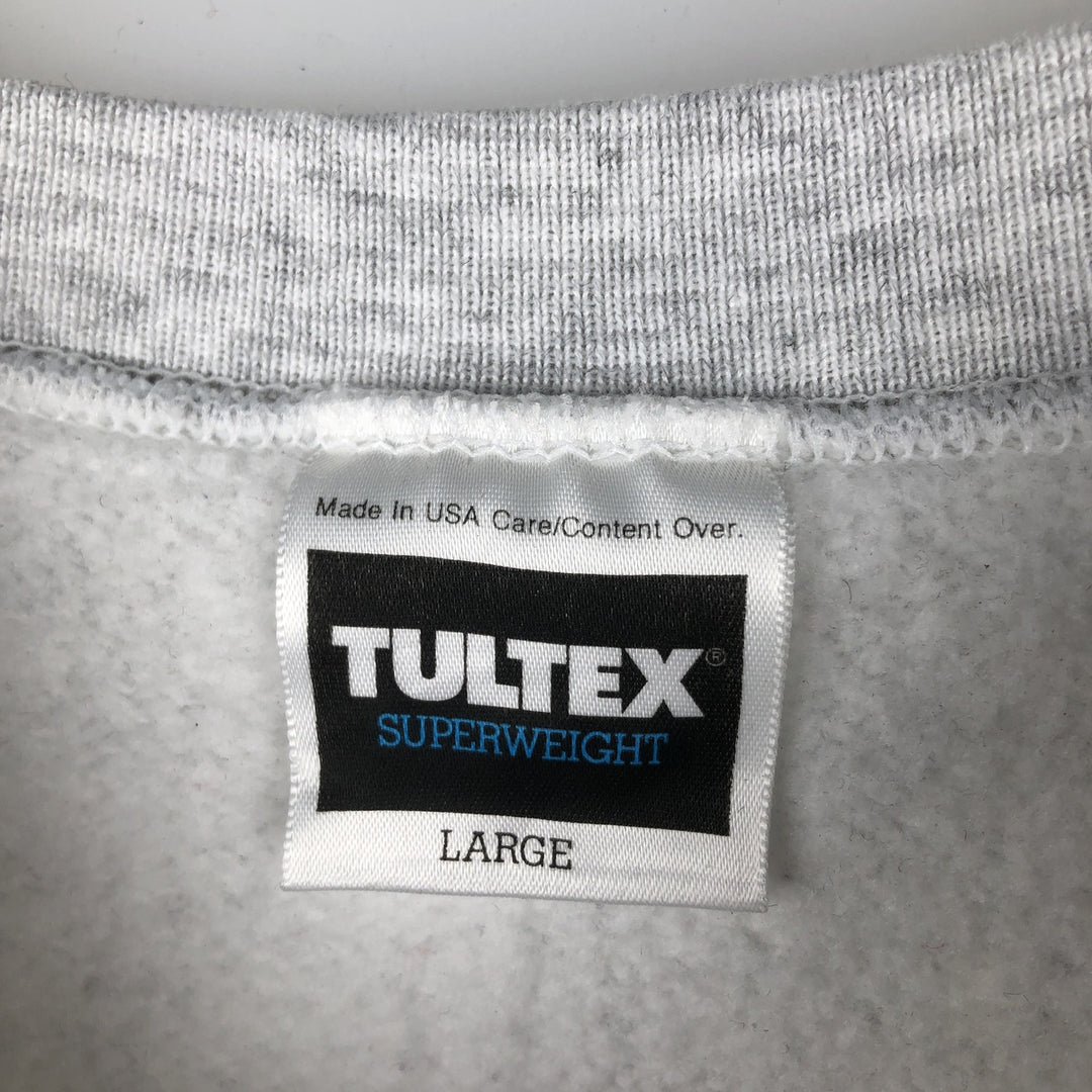 Vintage 90'S Tultex Advertising Sweatshirt, Made in USA, Men's Size L cotton gray type Vintage Second Hand