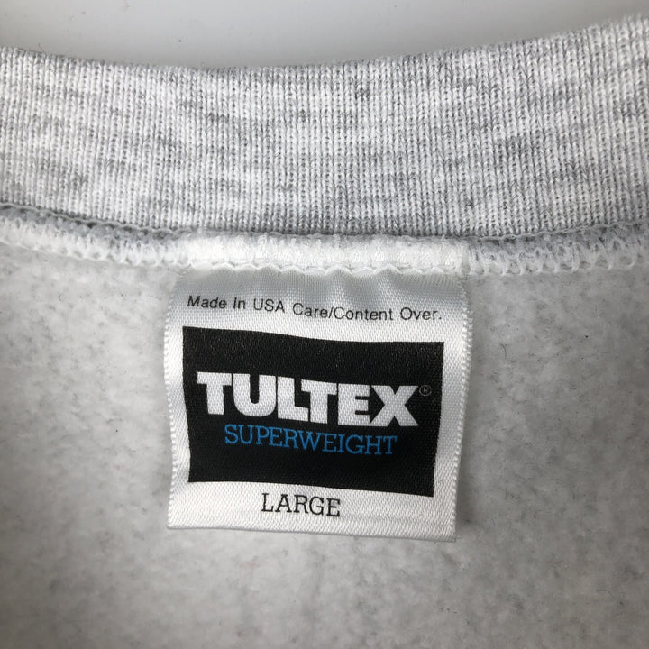 Vintage 90'S Tultex Advertising Sweatshirt, Made in USA, Men's Size L cotton gray type Vintage Second Hand