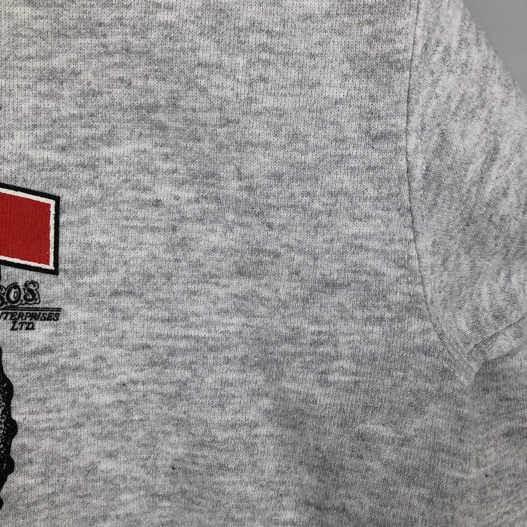 Vintage 90'S Tultex Advertising Sweatshirt, Made in USA, Men's Size L cotton gray type Vintage Second Hand