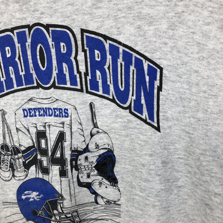 90'S Fruit of the Loom College Sweatshirt, Made in USA, Men's Size L, Vintage cotton gray type Vintage Second Hand