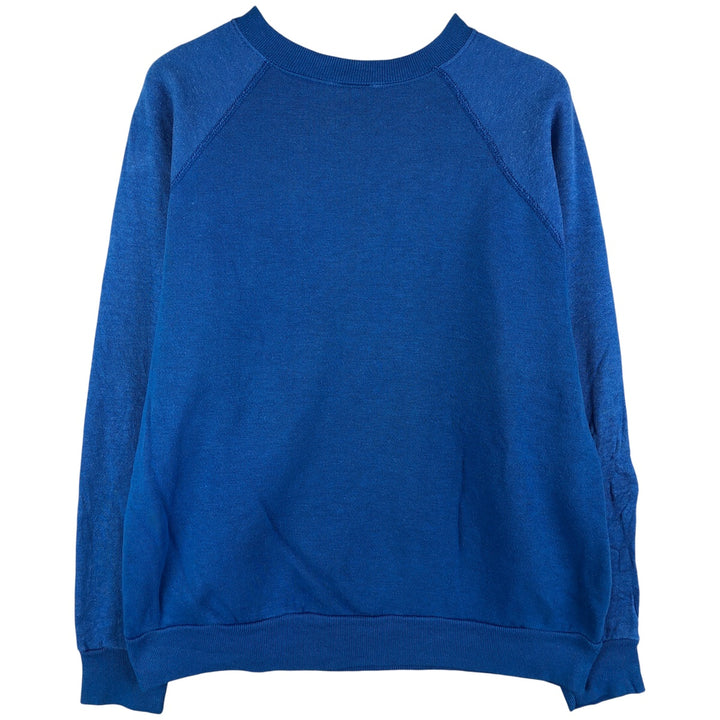 Vintage eagle pattern triple print college sweatshirt, size M, men's. acrylic blue type Vintage Second Hand