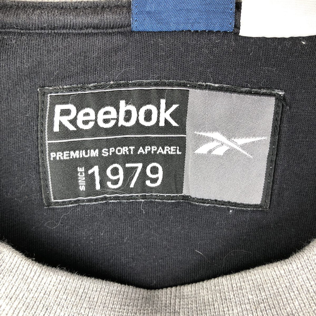 Reebok logo sweatshirt, men's size XL cotton gray type Vintage Second Hand