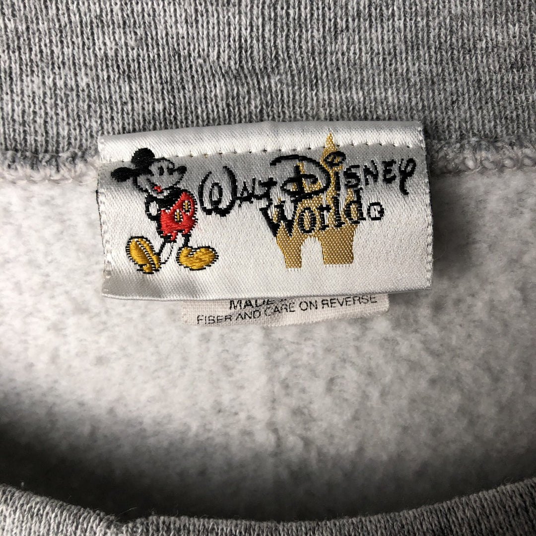 Disney Mickey Mouse, Goofy, and Donald Duck Character Sweatshirt, Made in USA, Men's Size L cotton gray type Vintage Second Hand