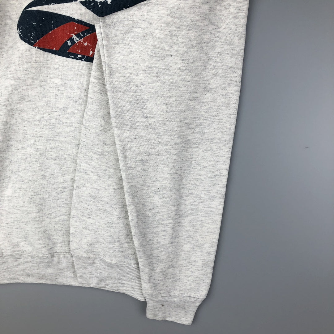 90'S Reebok Logo Sweatshirt, Men's Size L, Vintage unclear gray type Vintage Second Hand