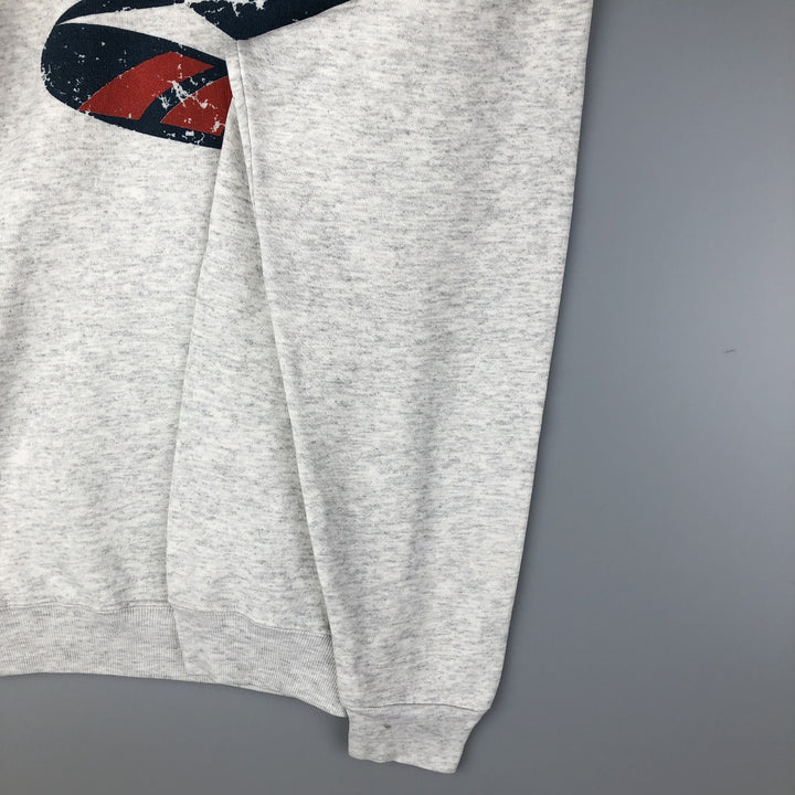 90'S Reebok Logo Sweatshirt, Men's Size L, Vintage unclear gray type Vintage Second Hand