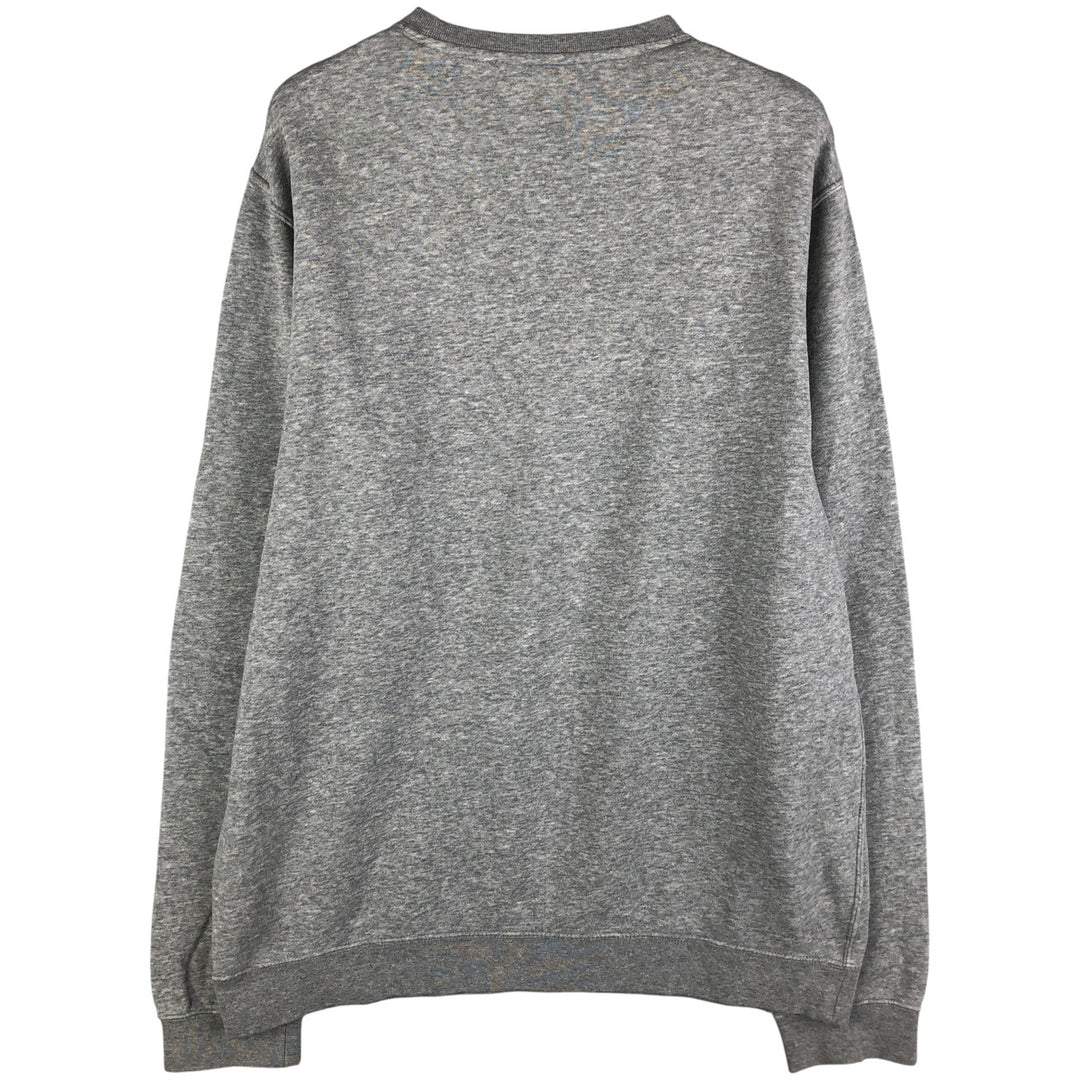 Nike logo sweatshirt, size L, men's cotton gray type Vintage Second Hand