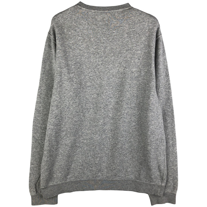 Nike logo sweatshirt, size L, men's cotton gray type Vintage Second Hand