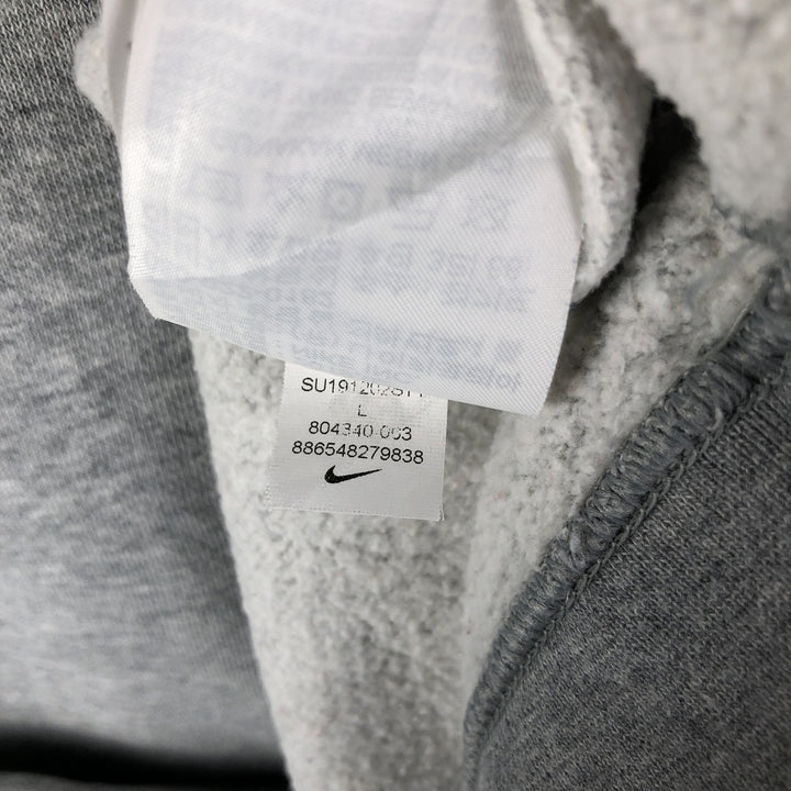 Nike logo sweatshirt, size L, men's cotton gray type Vintage Second Hand