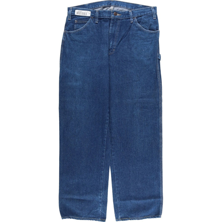Dickies denim painter pants for men, equivalent to W34 cotton blue type Vintage Second Hand