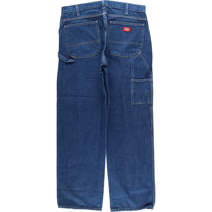 Dickies denim painter pants for men, equivalent to W34 cotton blue type Vintage Second Hand