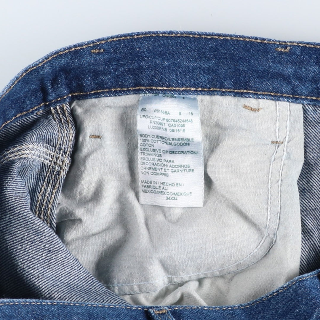 Dickies denim painter pants for men, equivalent to W34 cotton blue type Vintage Second Hand