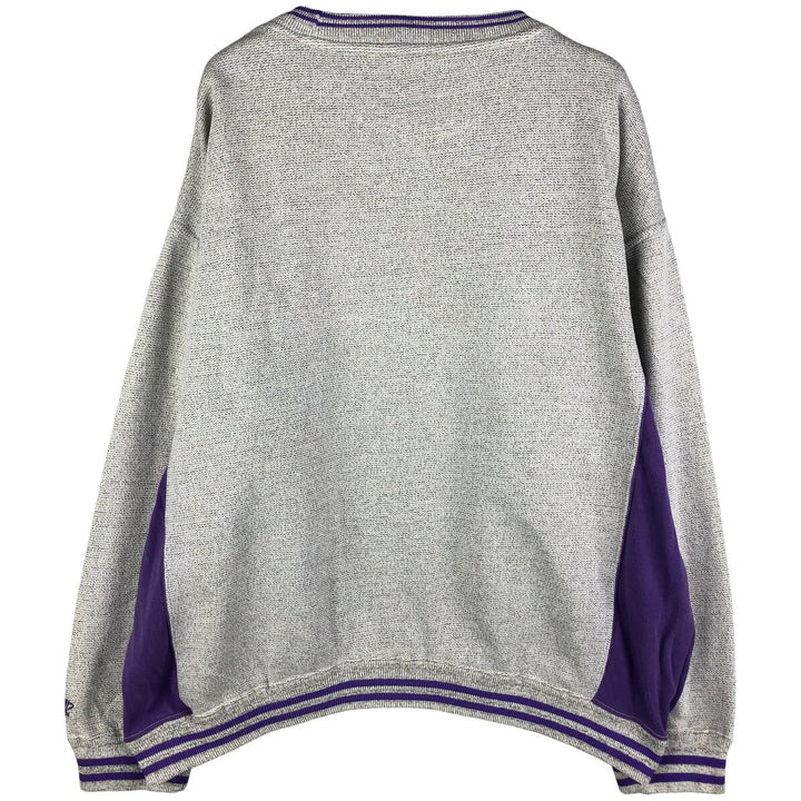 LOGO ATHLETIC NFL MINNESOTA VIKINGS Logo Sweatshirt, Men's Size L cotton gray type Vintage Second Hand