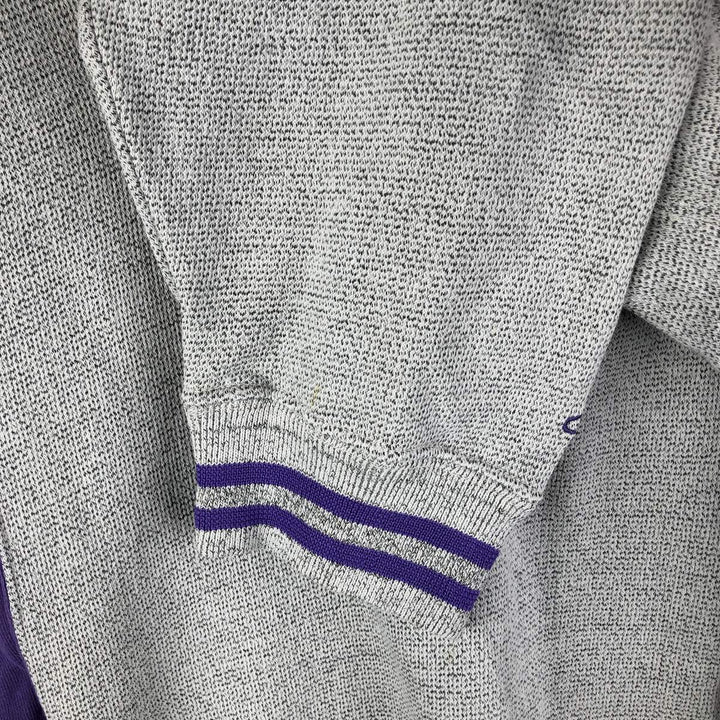 LOGO ATHLETIC NFL MINNESOTA VIKINGS Logo Sweatshirt, Men's Size L cotton gray type Vintage Second Hand