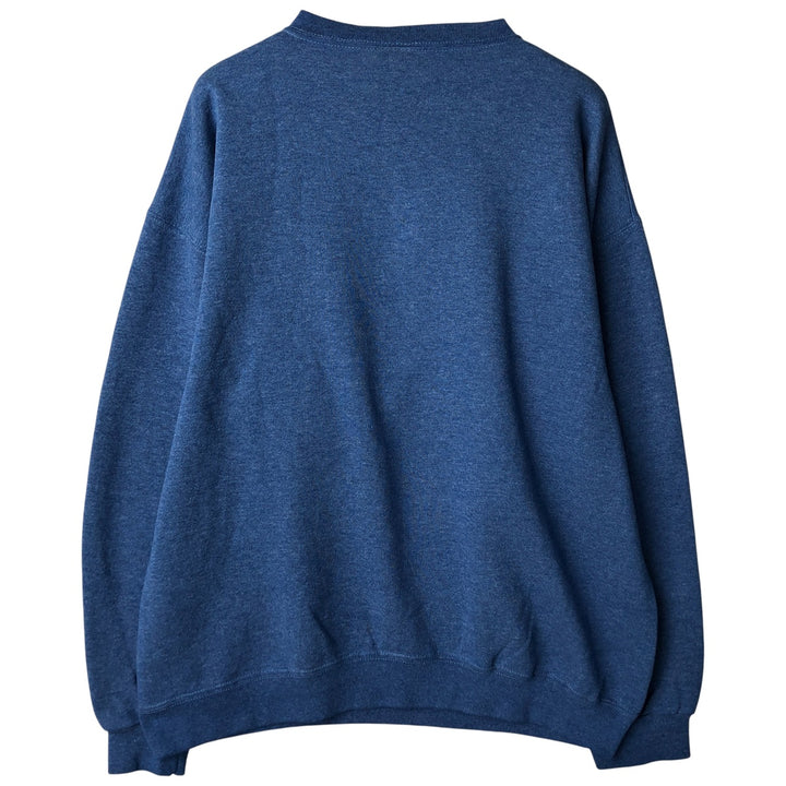 90'S Taltex MICKEY MOUSE Mickey Mouse character sweatshirt, Made in USA, Men's size L cotton blue type Vintage Second Hand