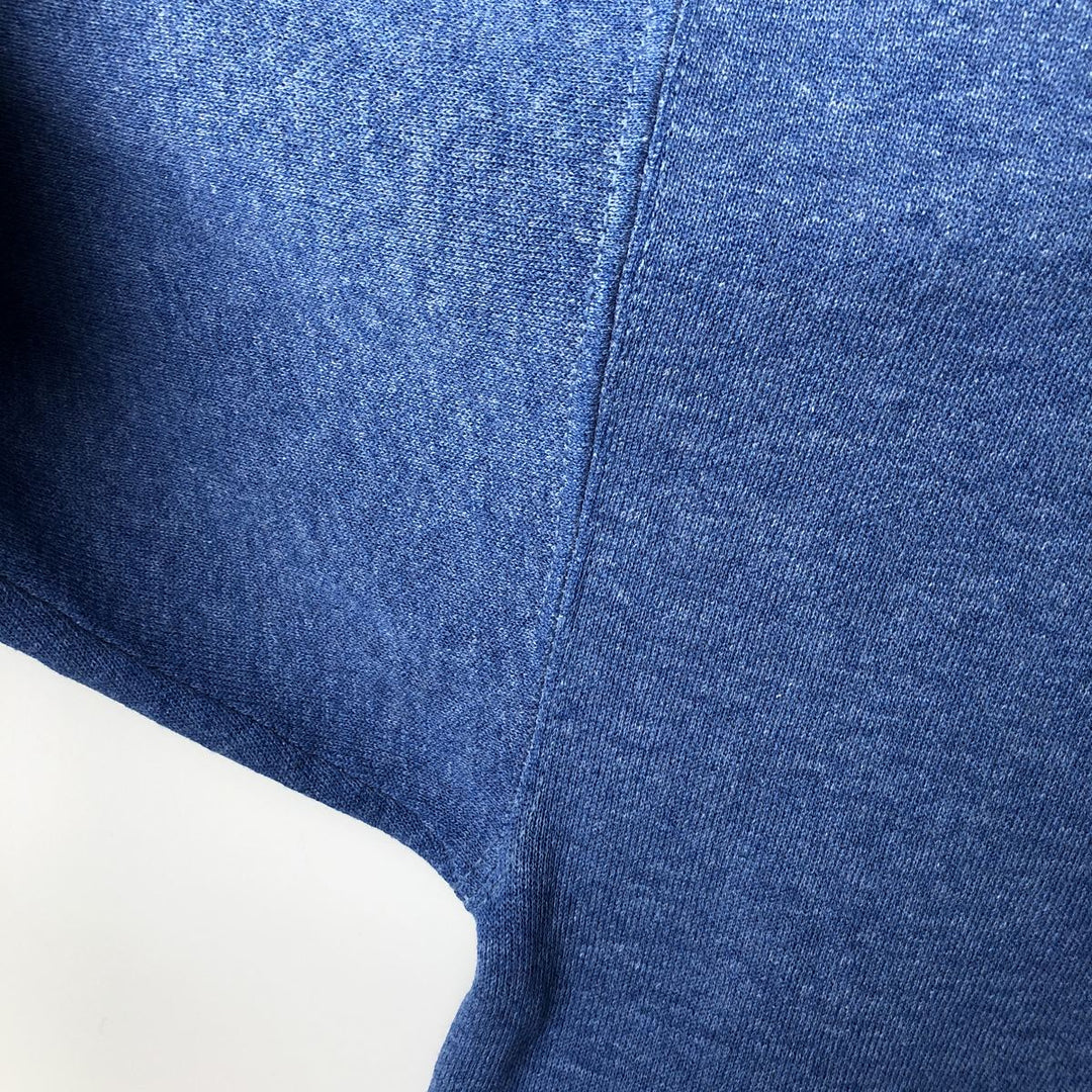 90'S Taltex MICKEY MOUSE Mickey Mouse character sweatshirt, Made in USA, Men's size L cotton blue type Vintage Second Hand