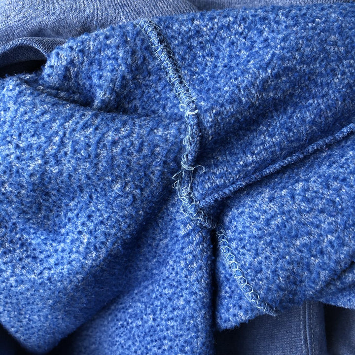 90'S Taltex MICKEY MOUSE Mickey Mouse character sweatshirt, Made in USA, Men's size L cotton blue type Vintage Second Hand