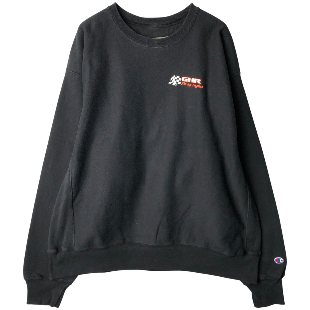 2000'S Champion Premium Reverse Weave GHR Advertising Sweatshirt, Men's XL cotton gray type Vintage Second Hand