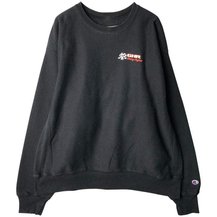 2000'S Champion Premium Reverse Weave GHR Advertising Sweatshirt, Men's XL cotton gray type Vintage Second Hand