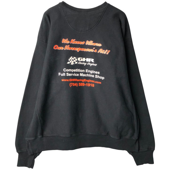 2000'S Champion Premium Reverse Weave GHR Advertising Sweatshirt, Men's XL cotton gray type Vintage Second Hand