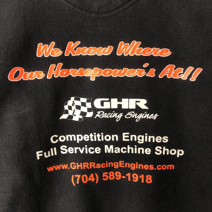 2000'S Champion Premium Reverse Weave GHR Advertising Sweatshirt, Men's XL cotton gray type Vintage Second Hand