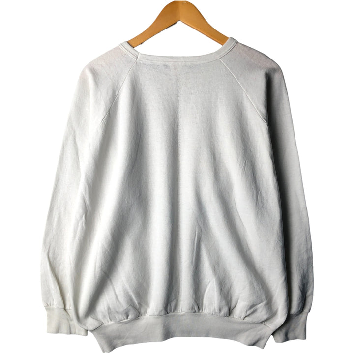 Vintage 90'S printed sweatshirt, men's size XL cotton white type Vintage Second Hand