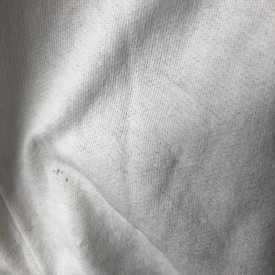 Vintage 90'S printed sweatshirt, men's size XL cotton white type Vintage Second Hand