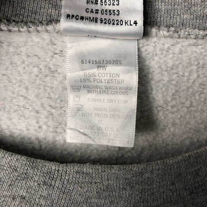 Vintage 90'S Nike Team College Sweatshirt, Made in USA, Men's XL cotton gray type Vintage Second Hand