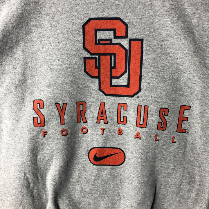 Vintage 90'S Nike Team College Sweatshirt, Made in USA, Men's XL cotton gray type Vintage Second Hand