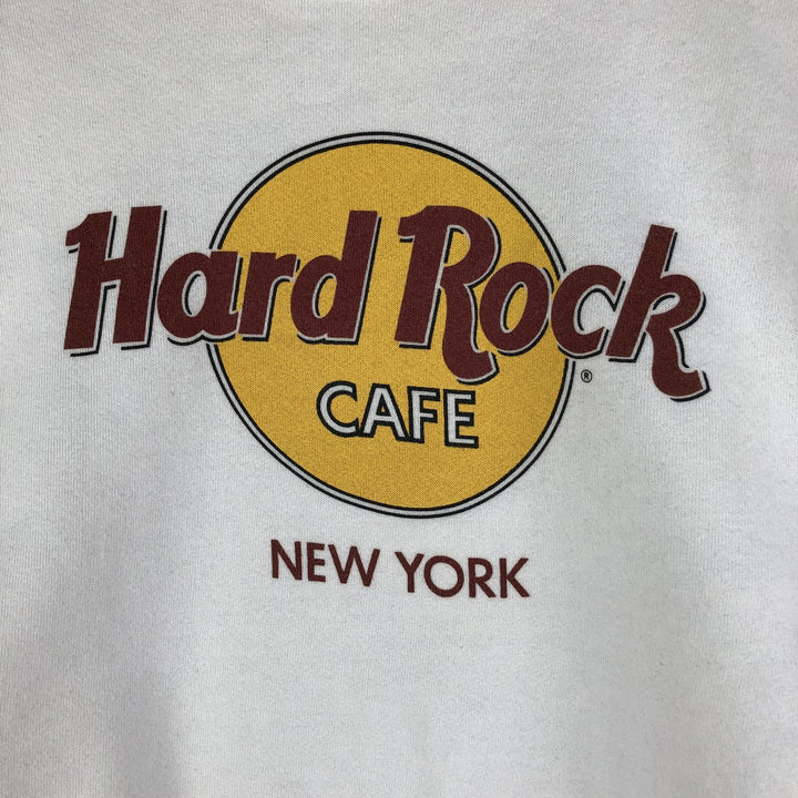 Vintage 90'S Hard Rock Cafe Advertising Sweatshirt, Made in USA, Men's Size Medium polyester white type Vintage Second Hand