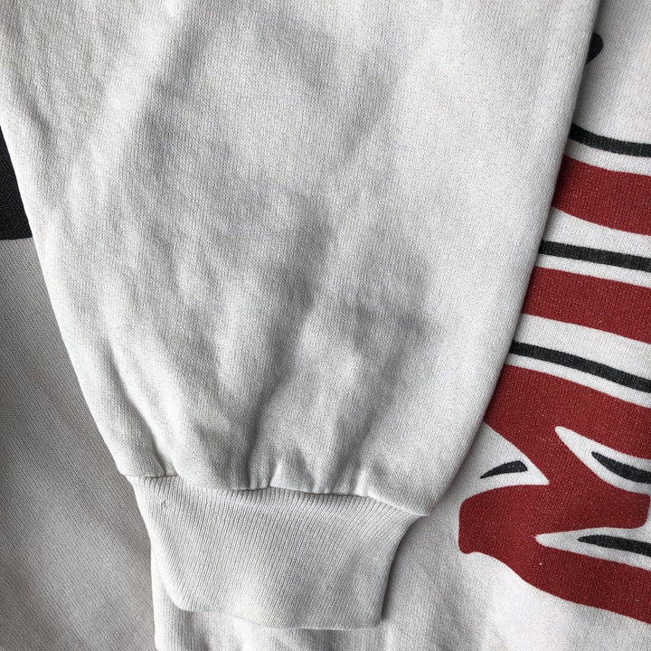 90'S Disney Mickey Mouse character sweatshirt, Made in USA, Men's XL polyester white type Vintage Second Hand