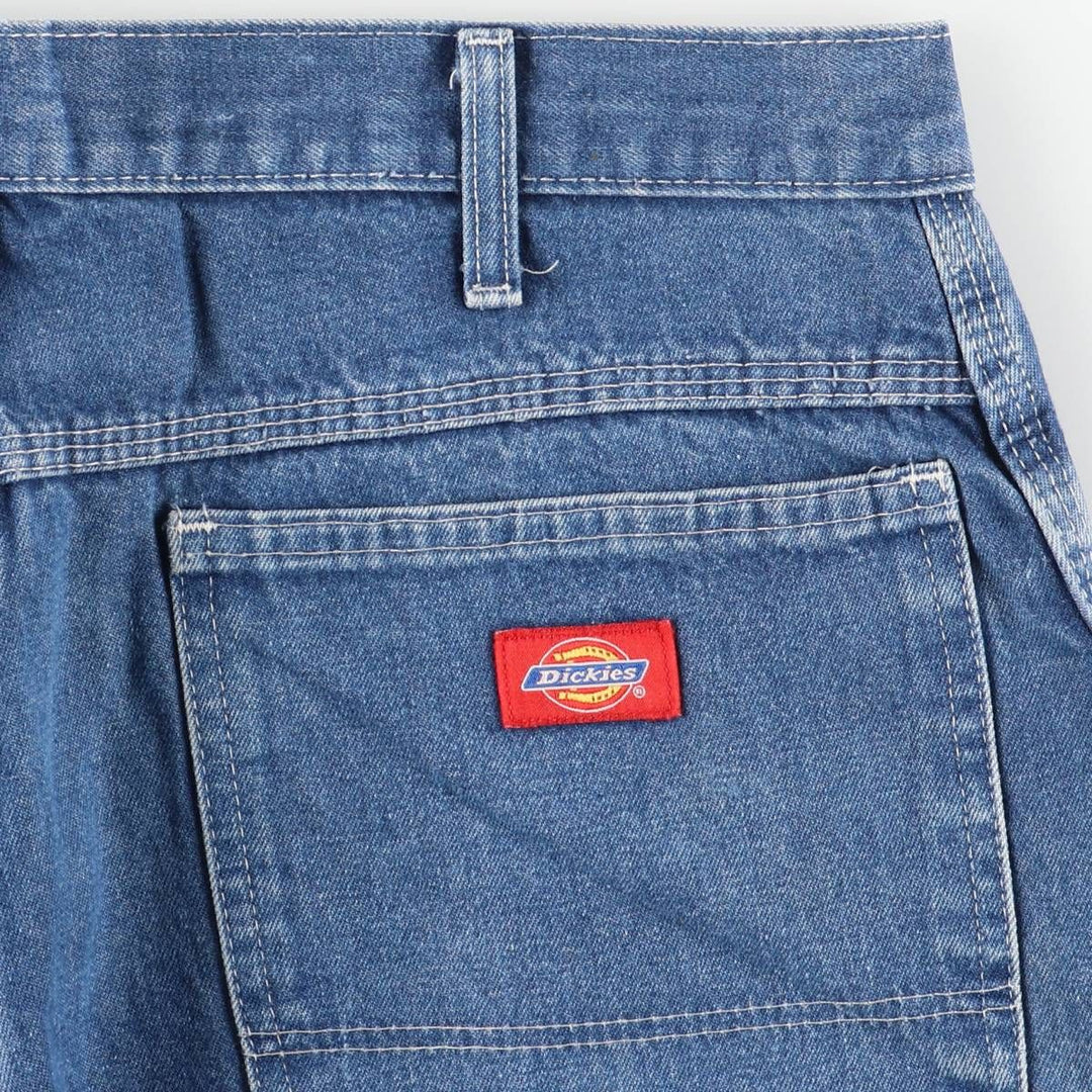 Dickies denim painter pants for men, equivalent to W33 unclear blue type Vintage Second Hand
