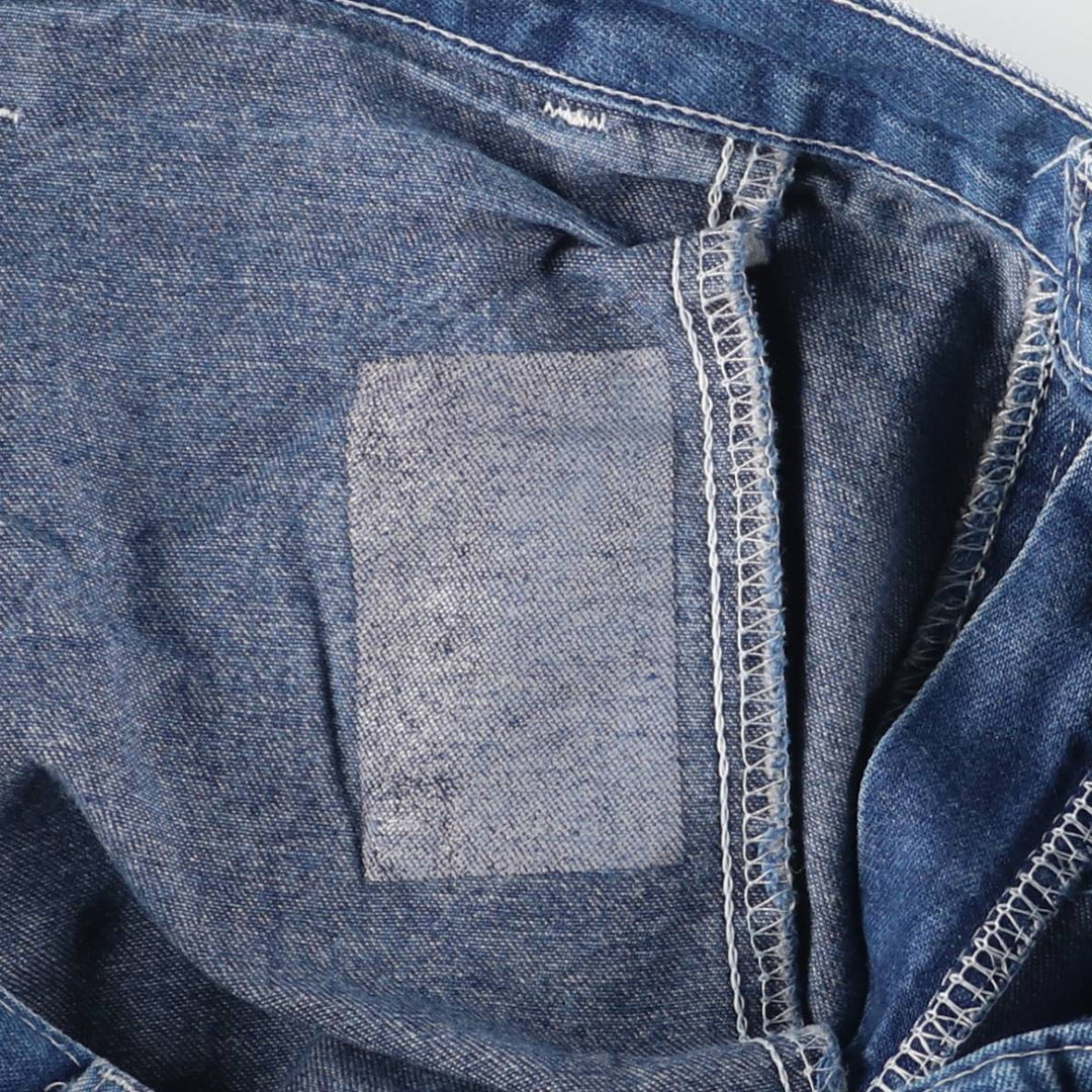 Dickies denim painter pants for men, equivalent to W33 unclear blue type Vintage Second Hand