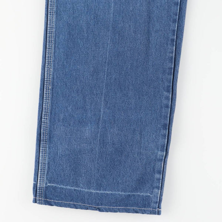 Dickies denim painter pants for men, equivalent to W33 unclear blue type Vintage Second Hand