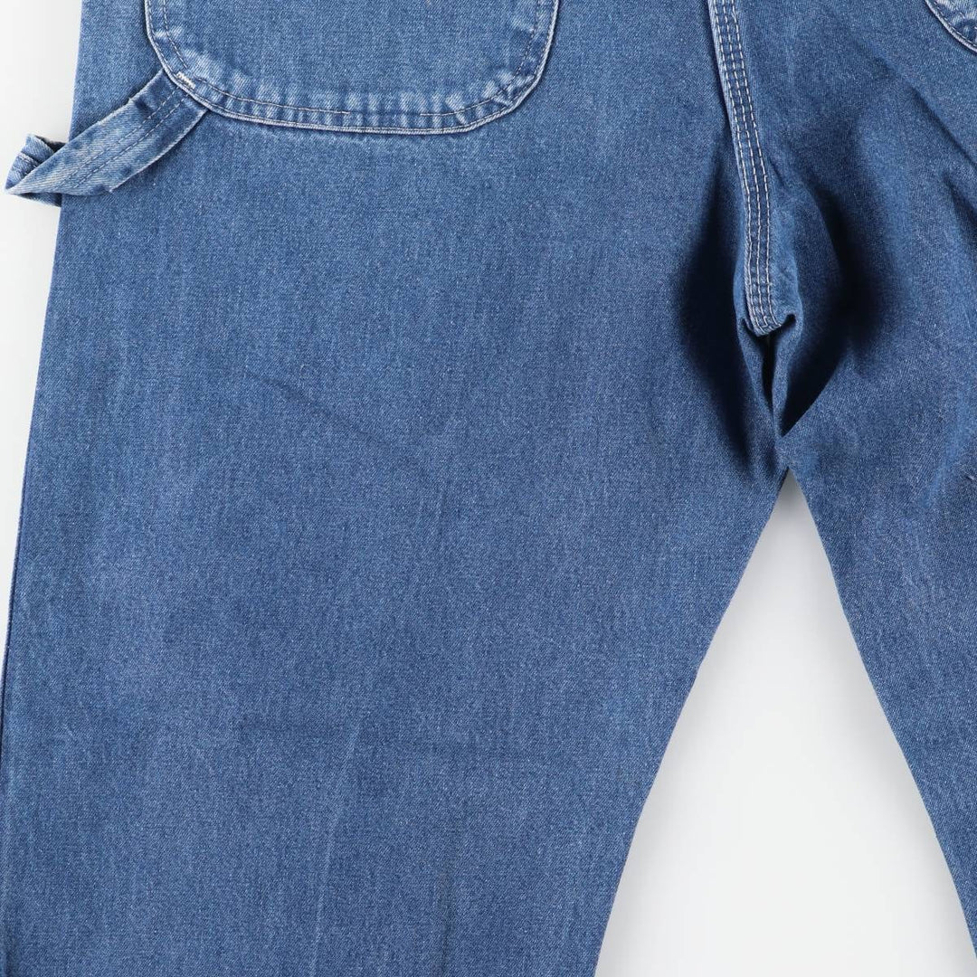Dickies denim painter pants for men, equivalent to W33 unclear blue type Vintage Second Hand