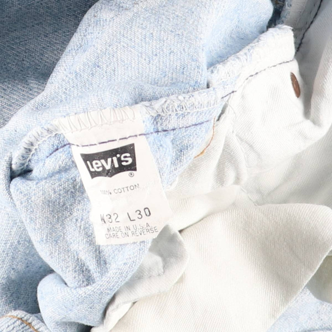 90'S Levi's 00550-4834 Tapered Denim Pants, Made in USA, Men's, Size W31, Vintage cotton blue type Vintage Second Hand