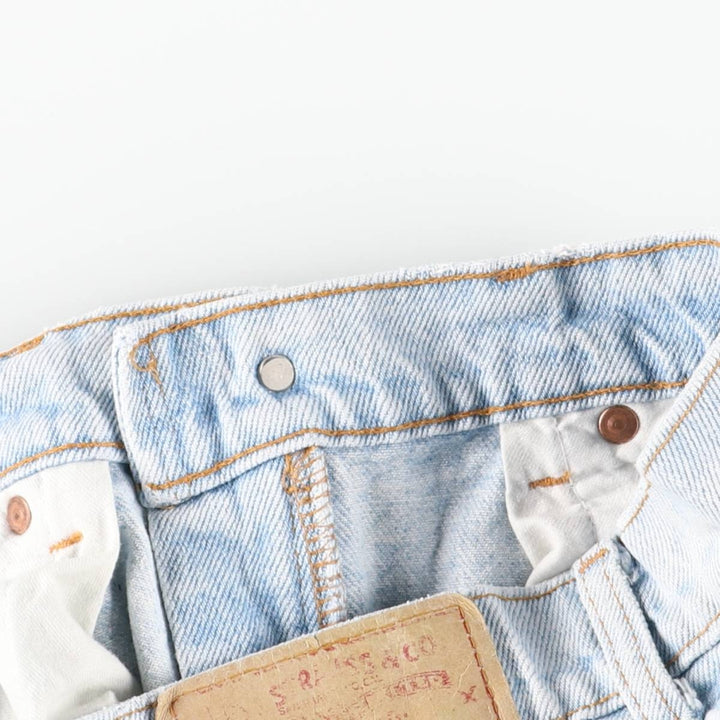 90'S Levi's 00550-4834 Tapered Denim Pants, Made in USA, Men's, Size W31, Vintage cotton blue type Vintage Second Hand