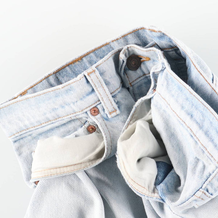 90'S Levi's 00550-4834 Tapered Denim Pants, Made in USA, Men's, Size W31, Vintage cotton blue type Vintage Second Hand