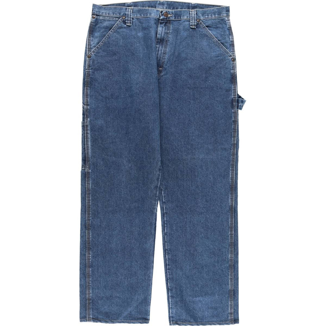 00'S Wrangler CARPENTER denim painter pants for men, equivalent to w37 cotton blue type Vintage Second Hand