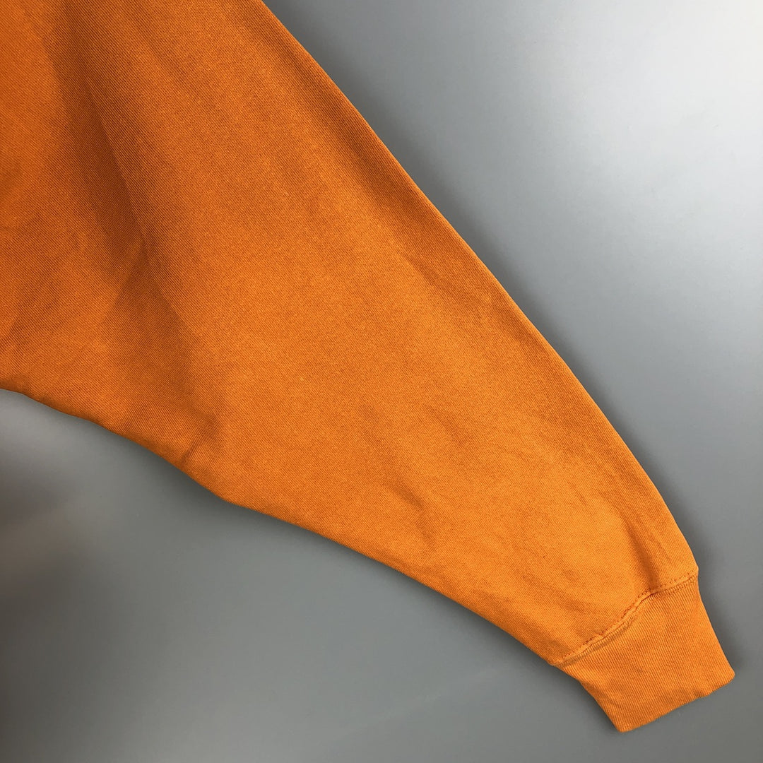 90s-00'S Steve and Barry's college sweatshirt, size M, men's cotton orange type Vintage Second Hand