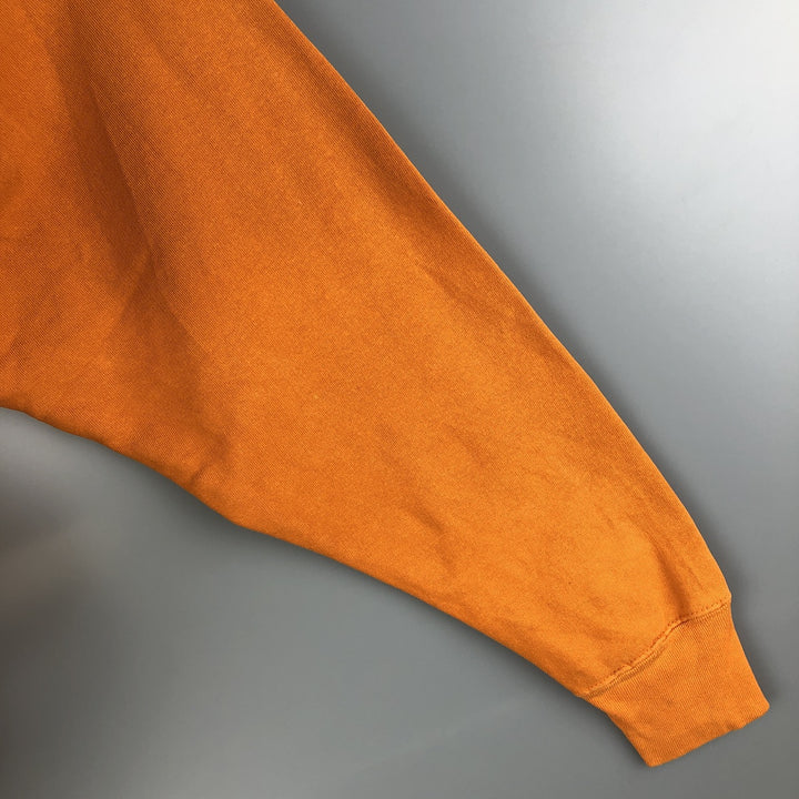 90s-00'S Steve and Barry's college sweatshirt, size M, men's cotton orange type Vintage Second Hand