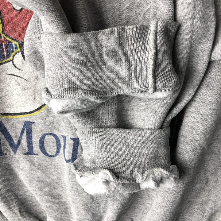 90'S Disney Mickey Mouse character sweatshirt, men's size XL, vintage unclear gray type Vintage Second Hand