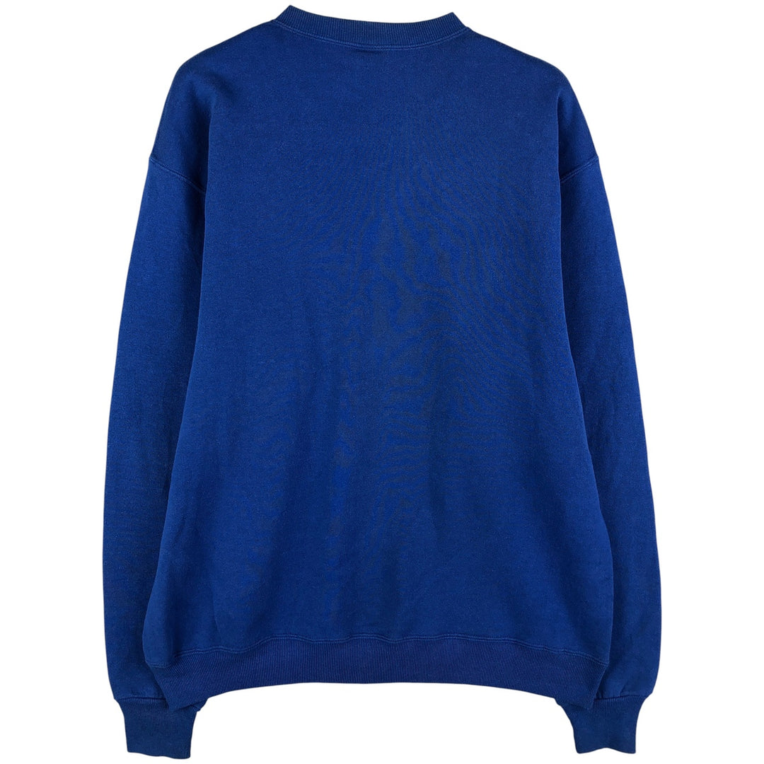 90'S Russell College Sweatshirt, Made in USA, Men's L, Vintage cotton blue type Vintage Second Hand