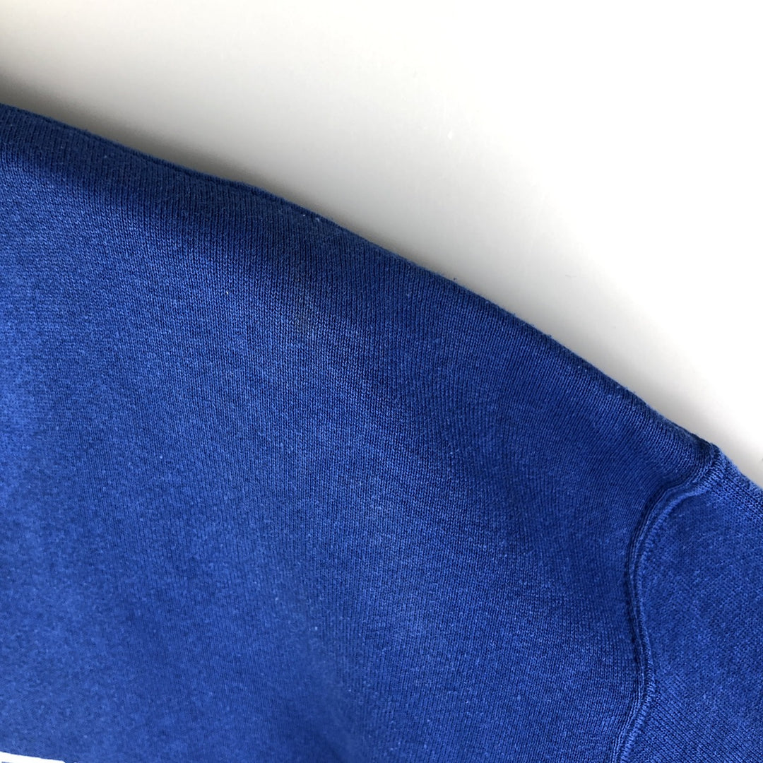 90'S Russell College Sweatshirt, Made in USA, Men's L, Vintage cotton blue type Vintage Second Hand