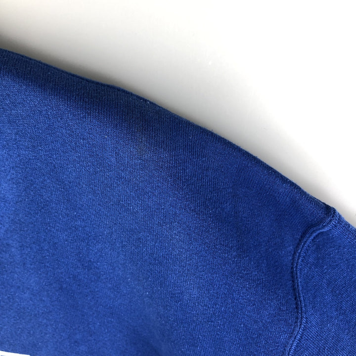 90'S Russell College Sweatshirt, Made in USA, Men's L, Vintage cotton blue type Vintage Second Hand
