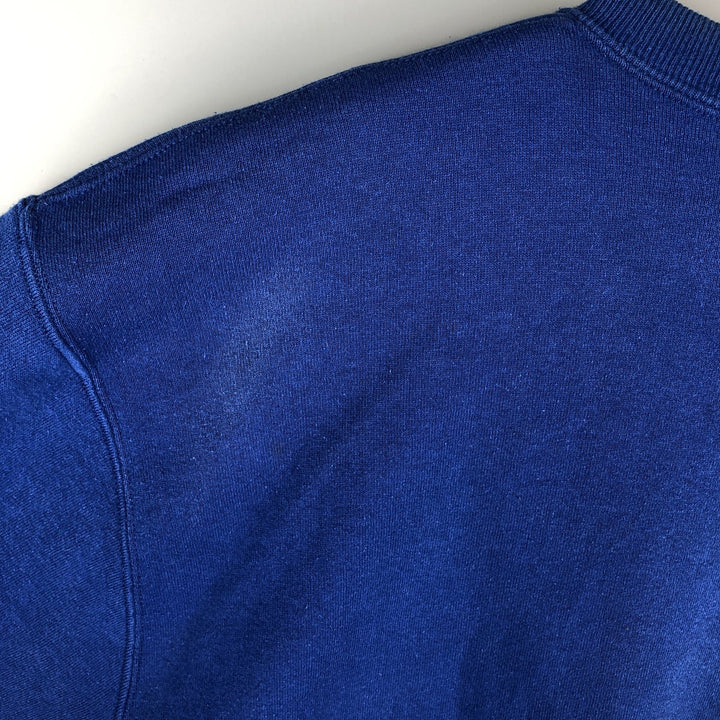 90'S Russell College Sweatshirt, Made in USA, Men's L, Vintage cotton blue type Vintage Second Hand