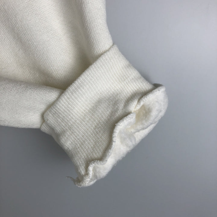 Vintage 1990'S Guess Teddy Bear Pattern Logo Sweatshirt, Made in USA, Men's Size Small unclear white type Vintage Second Hand