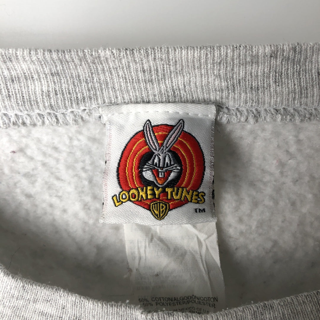 Vintage Looney Tunes Tweety character sweatshirt, made in Mexico, men's size M. cotton gray type Vintage Second Hand