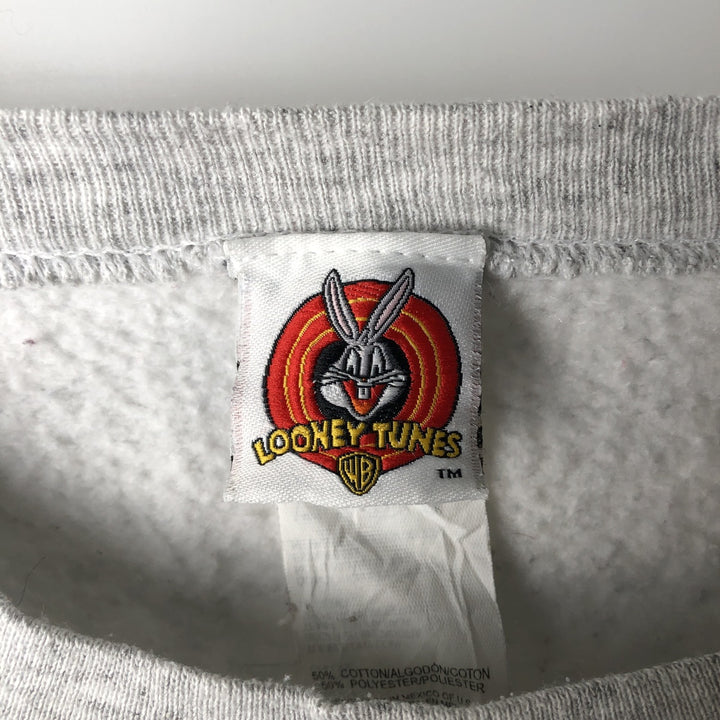 Vintage Looney Tunes Tweety character sweatshirt, made in Mexico, men's size M. cotton gray type Vintage Second Hand