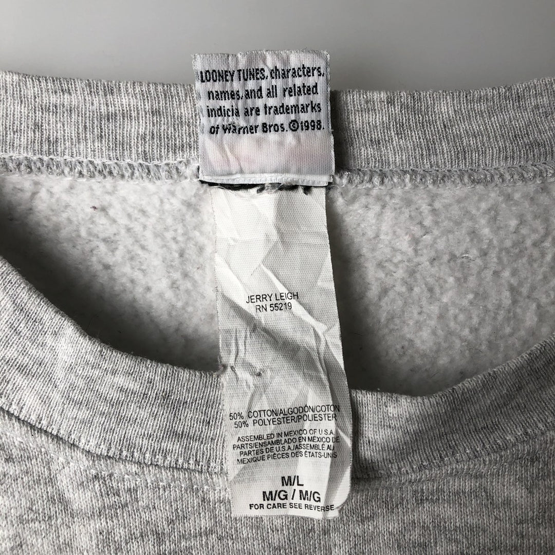 Vintage Looney Tunes Tweety character sweatshirt, made in Mexico, men's size M. cotton gray type Vintage Second Hand